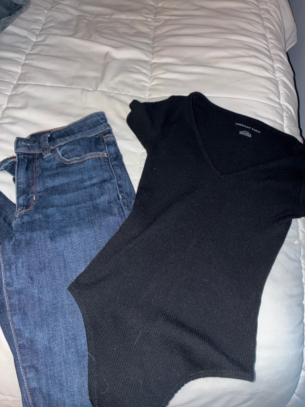 American eagle bundle (jeans & top)